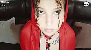 Part two features curvy 18yo Melania Torres shooting her first steamy homemade scene with an older dominant guy