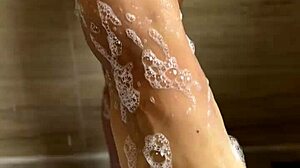 he spies my shower then pounds me doggystyle like wet slut cumshot tits