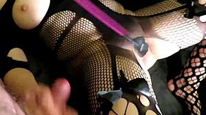 SPANKED HOUSEWIFE CUMS ON FACE AFTER WHIPPING!