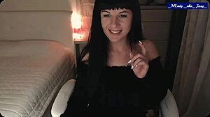 jessy milf strips teases perky tits clit pussy