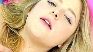 wanna see this luminous blonde beauty's sexy petite body up close daddy?