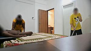 Indian Couple Fucks Teasing Muslim Maid Jamila