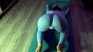 Stretching Yoga Ass to Gaping Fist Hole!