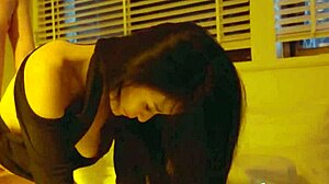 gorgeous skinny chinese brunette xianerai moans loud as big tits bounce during intense cowgirl ride