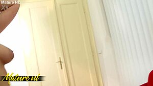 Blonde MILF wrecked rough in first casting creampie fill
