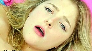 wanna see this luminous blonde beauty's sexy petite body up close daddy?