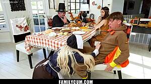 Caught! Horny Milf Teen Family Sucks Monster Cocks and Fucks in Taboo Group Orgy!