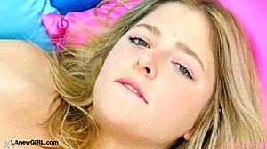 wanna see this luminous blonde beauty's sexy petite body up close daddy?