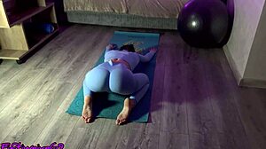 Stretching Yoga Ass to Gaping Fist Hole!