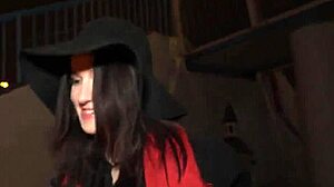 picking up street artist melany mendes with her big tits