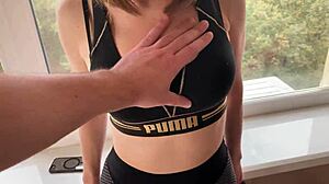 I fuck my lover while chatting with husband