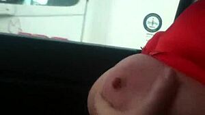 aussiefox flashes her tits teasing truckers on the road 🚛😉