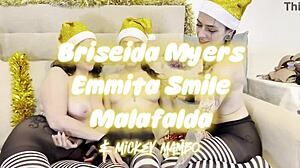 What happens in dirty Christmas orgy with pee?