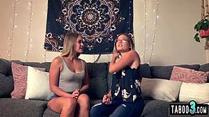 imagine katie kush and kenzie madison as blonde 18+ lesbians licking fresh teen pussies