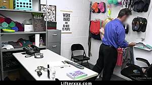whoa teen lifter bends over for security officer's hardcore doggystyle pounding 🚔🍑