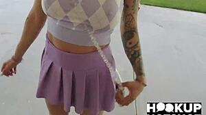 whoa jesse pony's such a nasty slut getting dominated hard with huge cock 😈💦 deepthroat gagging and rough pounding!!