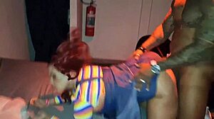 whoa fantasizing with brother-in-law at party turns into wild tranny fuckfest!