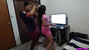 Teaching Innocent Stepsister Dominican Perreo Dance