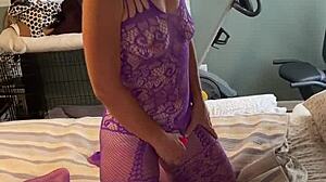 Verification Shows Mature Milf Wife in Lingerie Teasing Natural Tits!