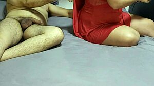 my bisexual cuckold hubby jerks while i handjob my plump lover karina lucas mmf fun