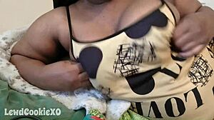 mmm lick and suck these big ebony bbw titties they feel amazing 😋 amateur sensual teasing