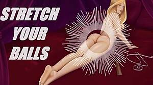 oh god my balls ache from this stretching joi listen close f4m stretch 'em huge during erotic exam 😩💦