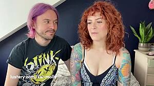 molly gagged choked bound leashed by dom kai bent over doggystyle in garage pov blowjob