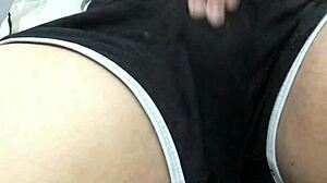 asian babe rushes home from work and fingers her tight pussy till she squirts moaning loud