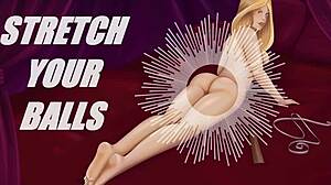 oh god my balls ache from this stretching joi listen close f4m stretch 'em huge during erotic exam 😩💦