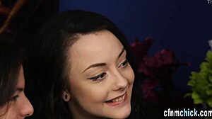 hey loser watch this clothed redhead jerk your pathetic monster cock till cumshot