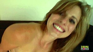 Blonde milf rides cock like pro and gets super wet
