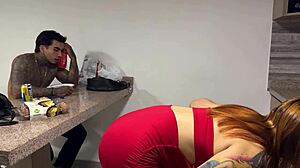 stepmom sneaks fuck with me while stepdad's gone her tits bounce wild