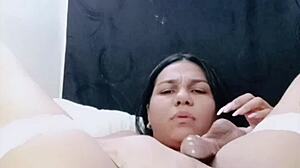 damn allisonvega squirts so hard in lingerie it's insane!