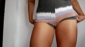 fablazed's huge brazilian brunette ass joi in leggings spanish english instructions dirty talk jerk off to her fat juicy asshole workout