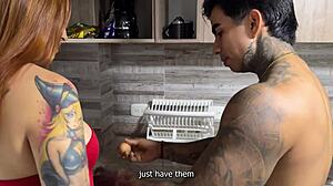 stepmom sneaks fuck with me while stepdad's gone her tits bounce wild
