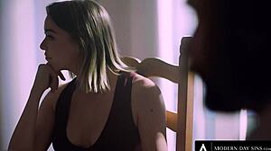 wanna see naughty anny aurora sneak off to deepthroat and doggy her bff's stepdad?