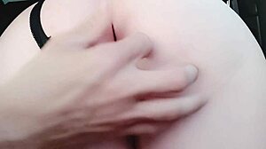adorable classmate's short dress hides her perfect pussy i licked it deep then fucked her ass in the car