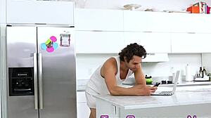 Blonde Teen's Cunt Overflows From Monster Cock Creampie