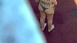 neighbors lounge in bikinis soaking up terrace sun part four