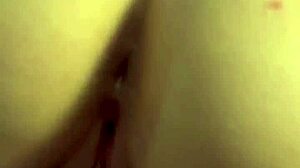 amateur girlfriend bends over for intense doggy then rides shaved pussy on big cock until condom bursts full of cum