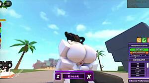 Whorblox Gets Monster Cock Facial After Big Tits Suck