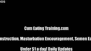 i’ll make you my cum eating sissy slut... jerk off now and swallow every drop!