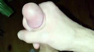 Fresh 18yo strokes huge cock to massive cum explosion