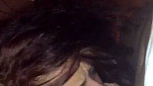 bbw kneels eagerly sucking fat cock deep