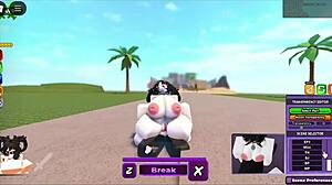 Whorblox Gets Monster Cock Facial After Big Tits Suck