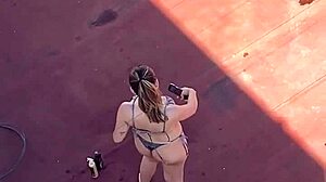 neighbors lounge in bikinis soaking up terrace sun part four