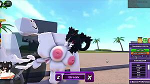 Whorblox Gets Monster Cock Facial After Big Tits Suck