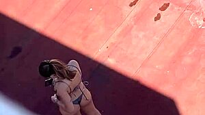neighbors lounge in bikinis soaking up terrace sun part four