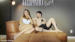 Skinny Brazilian Teen Squirts Hard with Cousin Before Aunt Arrives