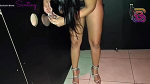 spotted wife collared with hung black bull then she fucked the whole party